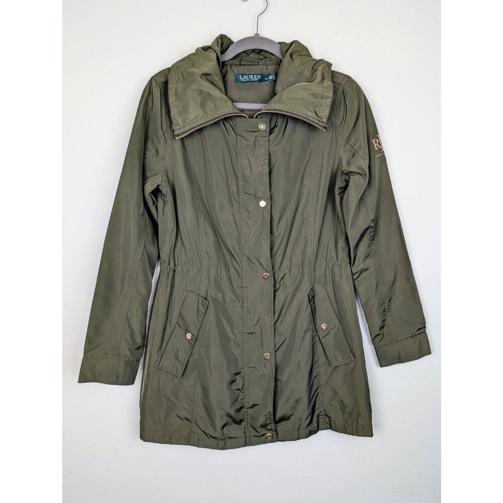 Lauren Ralph Lauren Parka Jacket Coat Lightweight Packable Hooded Green Size XS - Picture 2 of 11